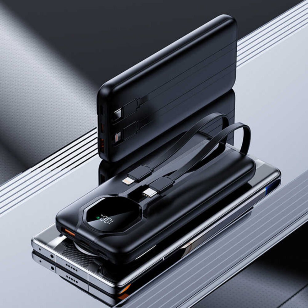 BMT T-85 Powerbank 30000mAh 66W PD Fast Charger Powerbanks Full Capacity 4 USB Ports Fast Charging Power bank - Image 5