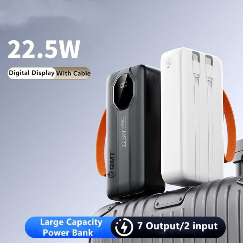 BMT T86 Original Portable Power 50000mAh Fast Charging Powrbank Digital Display Four USB Type C Output Powerbank - Image 5
